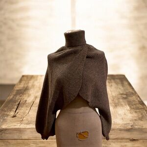 Chic Charcoal Women's Poncho